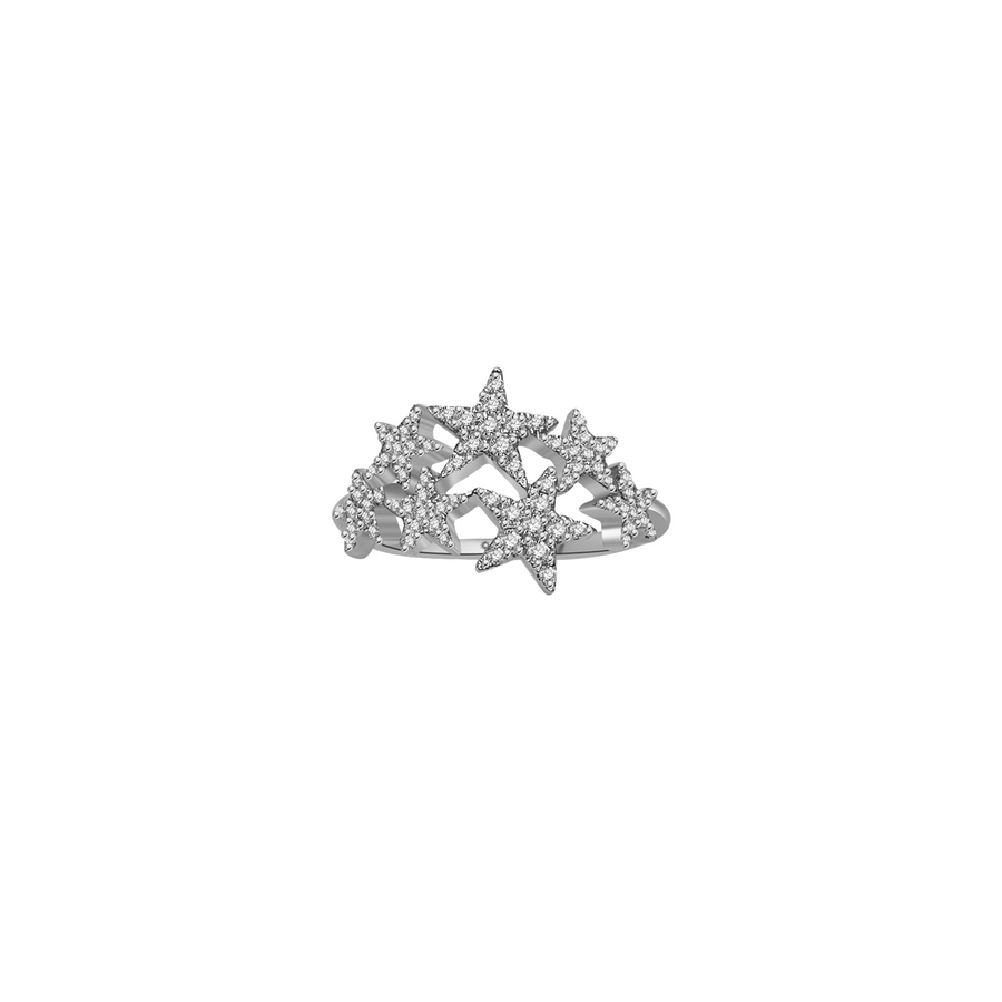 【NEW YORK SKYLINE 52】Starry Diamond Ring 18K Gold